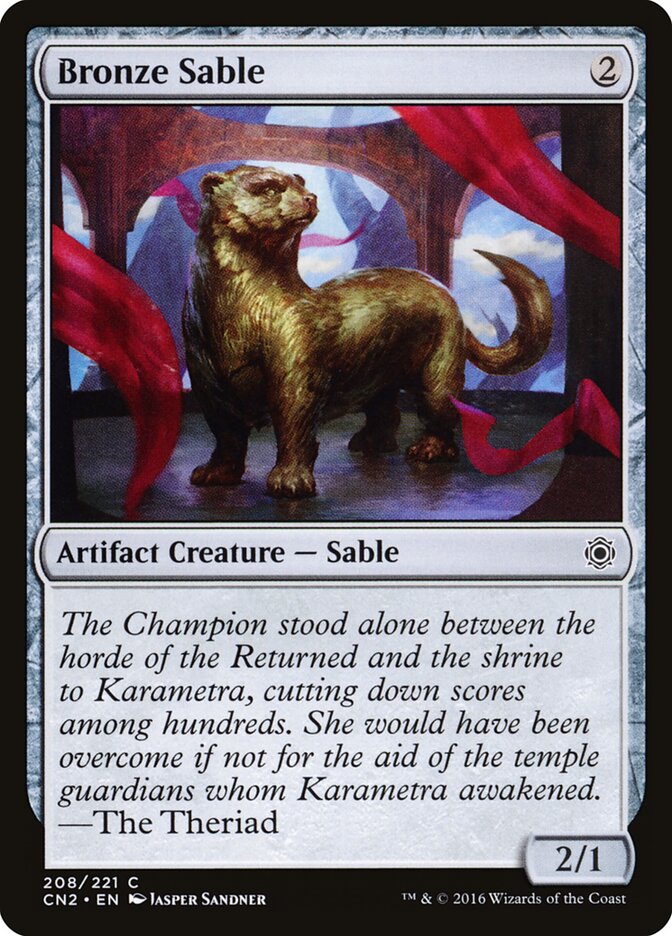 Bronze Sable card front