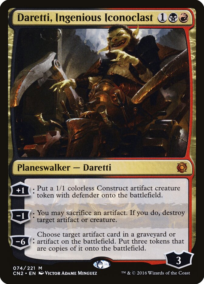 Daretti, Ingenious Iconoclast card front