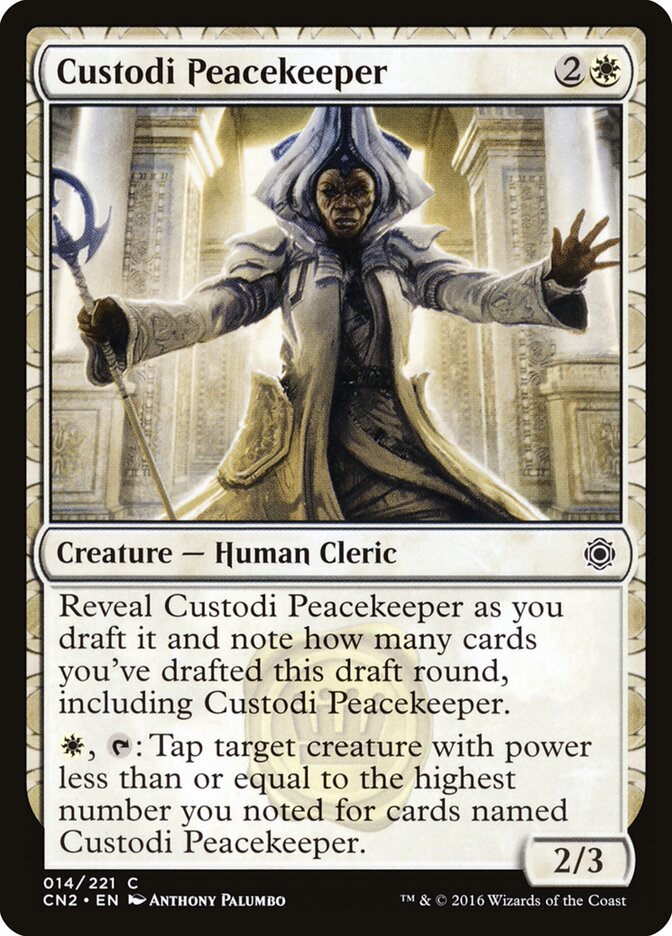 Custodi Peacekeeper card front