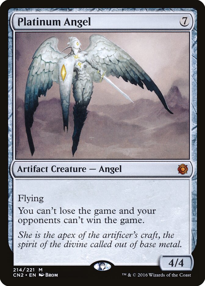 Platinum Angel card front