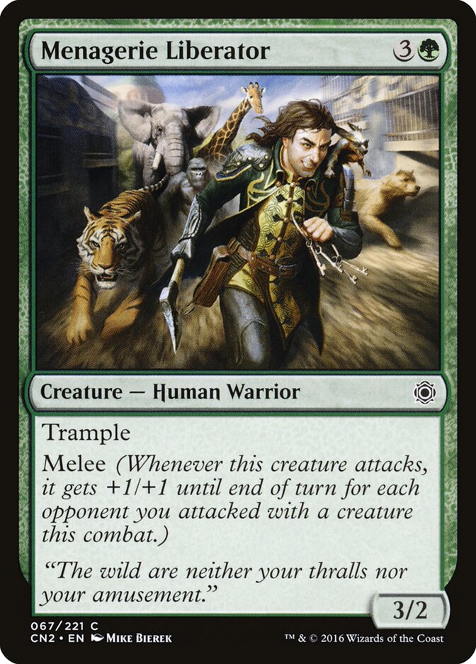 Menagerie Liberator card front