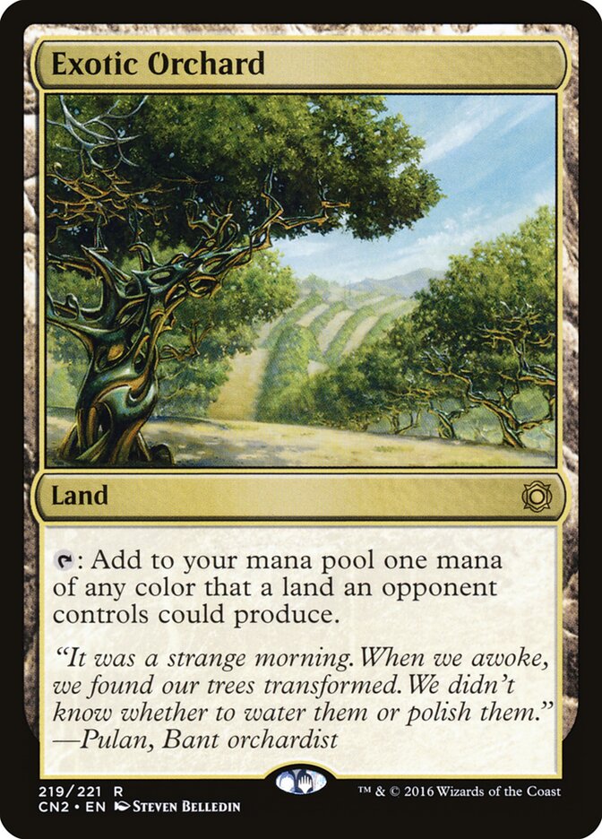 Exotic Orchard card front