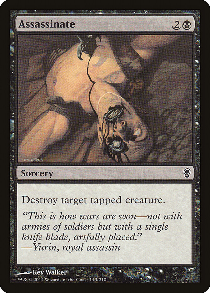 Assassinate card front