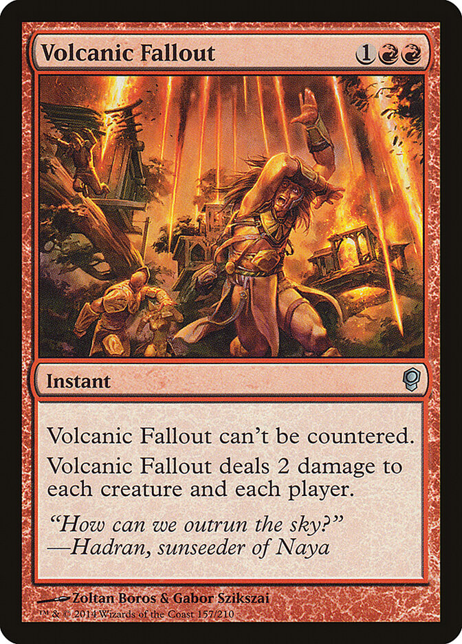 Volcanic Fallout card front