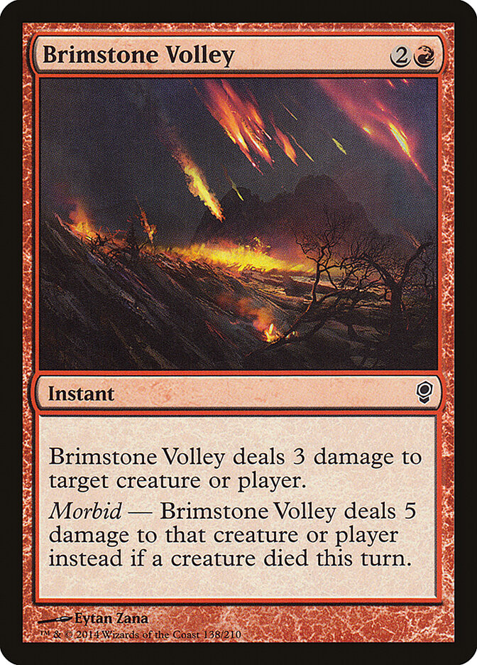 Brimstone Volley card front