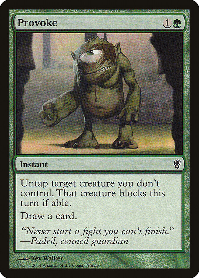 Provoke card front