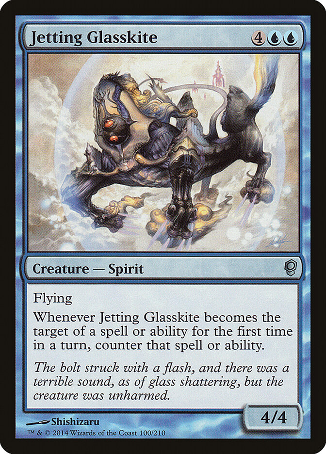 Jetting Glasskite card front