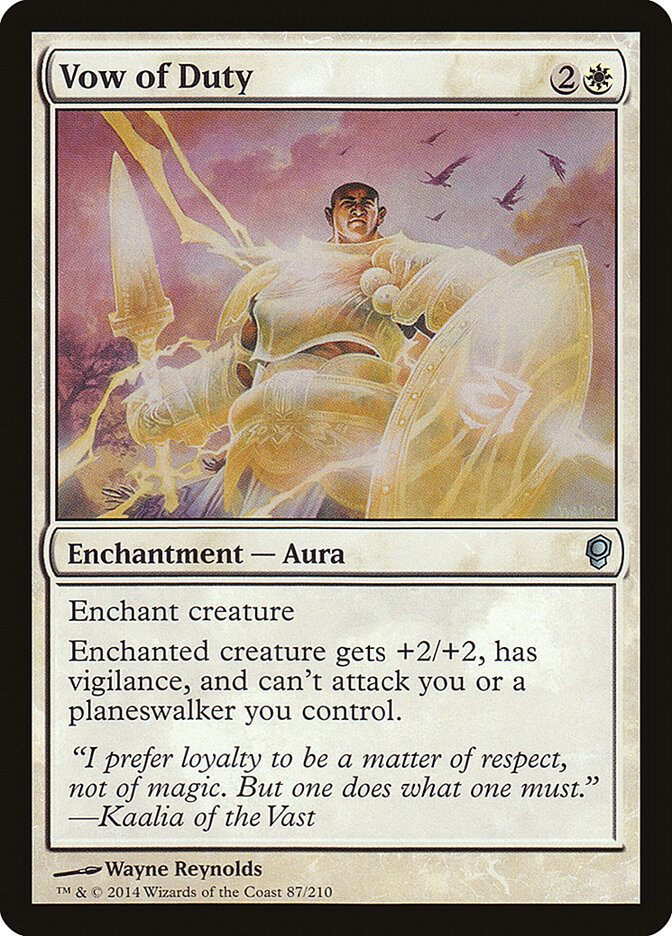 Vow of Duty card front