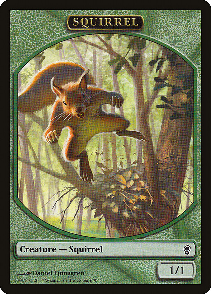 Squirrel card front