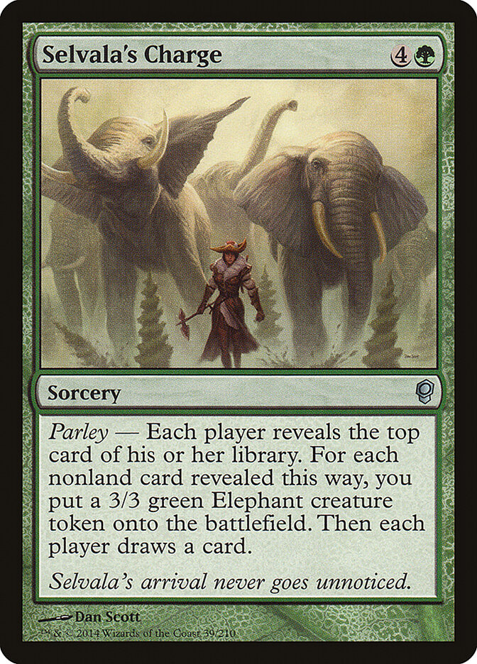 Selvala's Charge card front