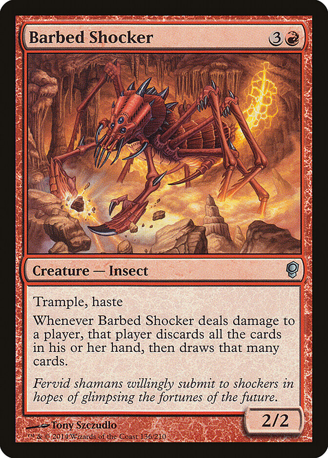 Barbed Shocker card front