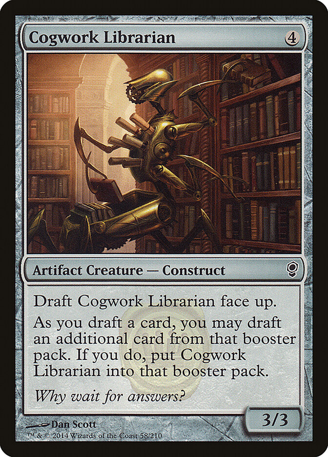 Cogwork Librarian card front
