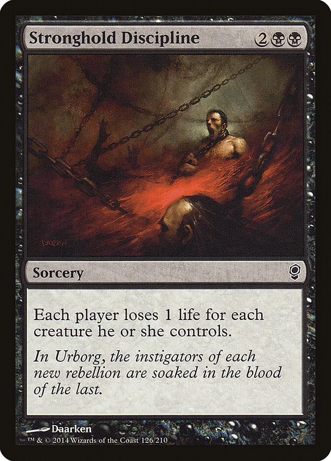 Stronghold Discipline card front