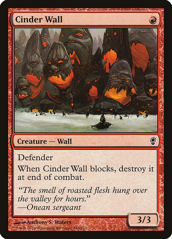 Cinder Wall card front