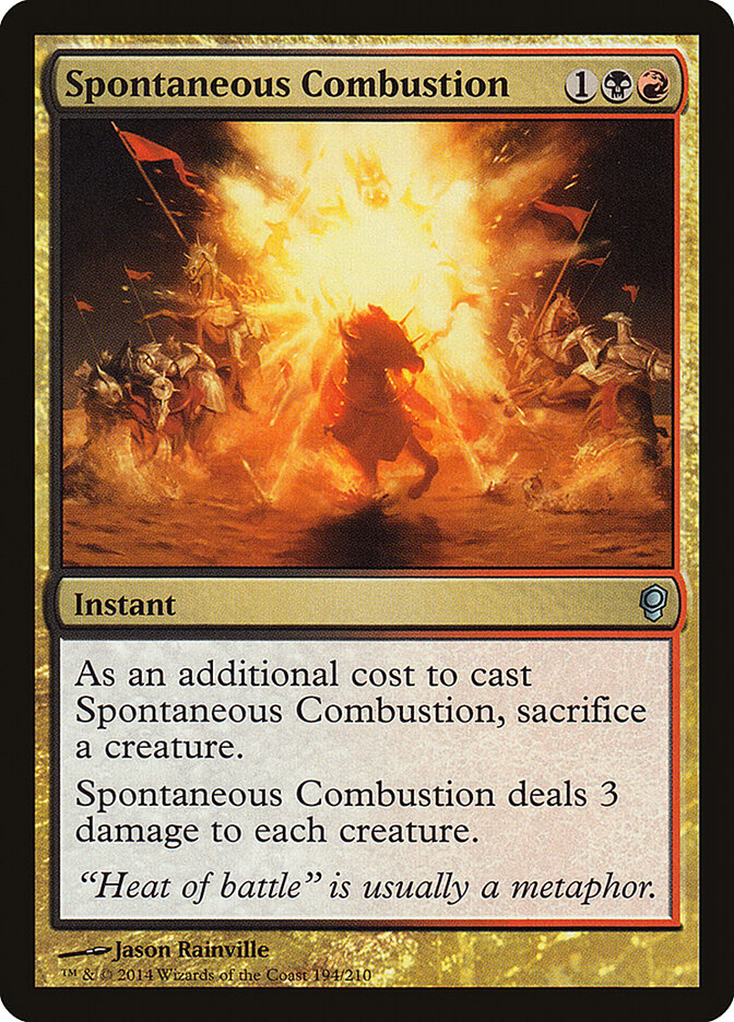 Spontaneous Combustion card front