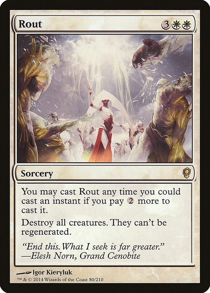 Rout card front