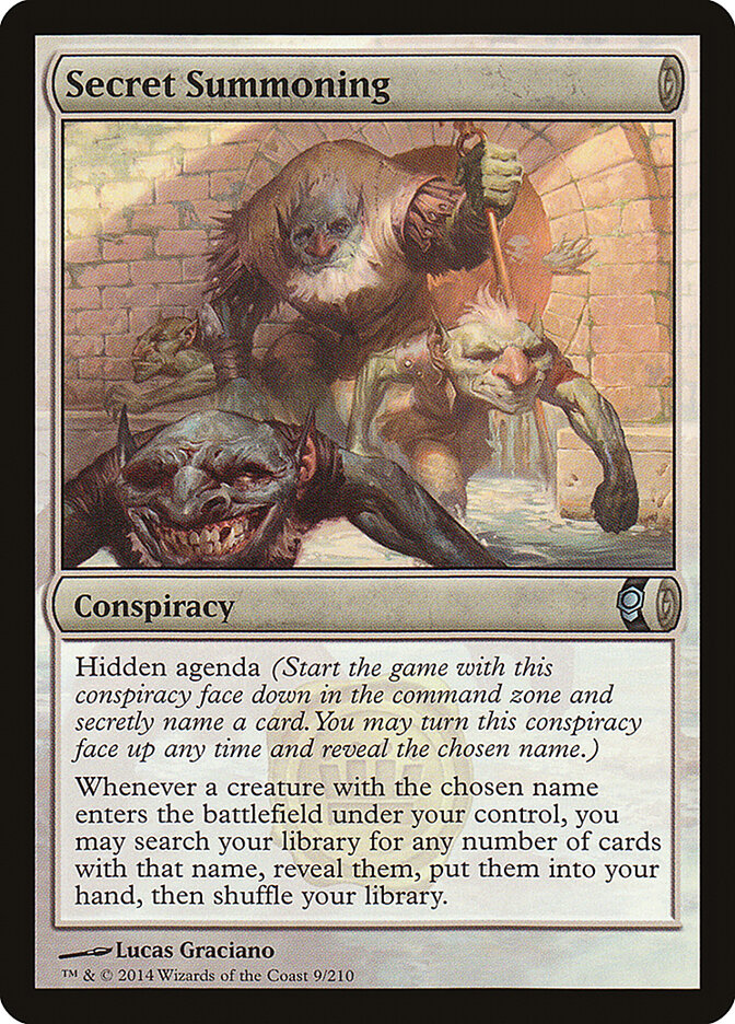 Secret Summoning card front