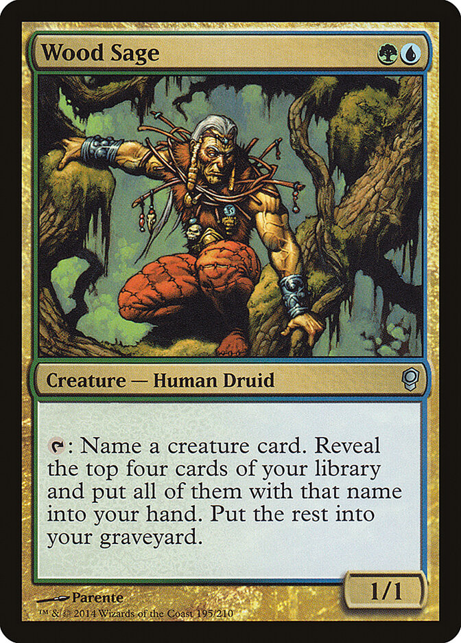 Wood Sage card front