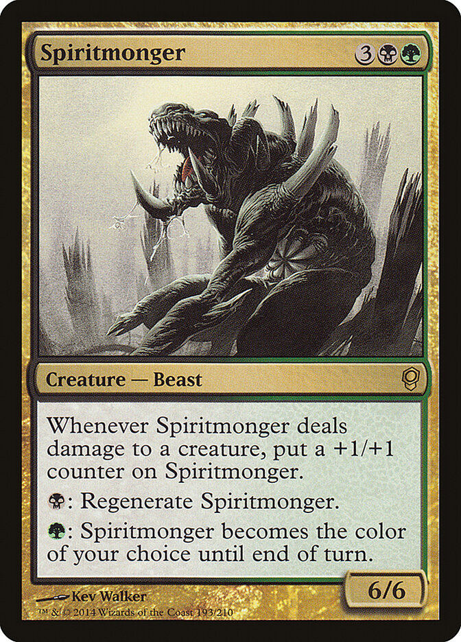 Spiritmonger card front