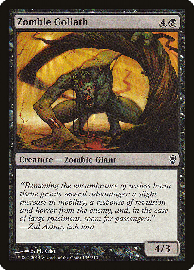 Zombie Goliath card front