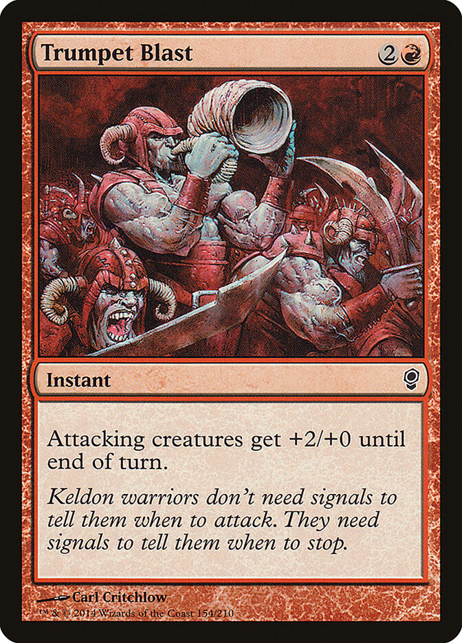 Trumpet Blast card front