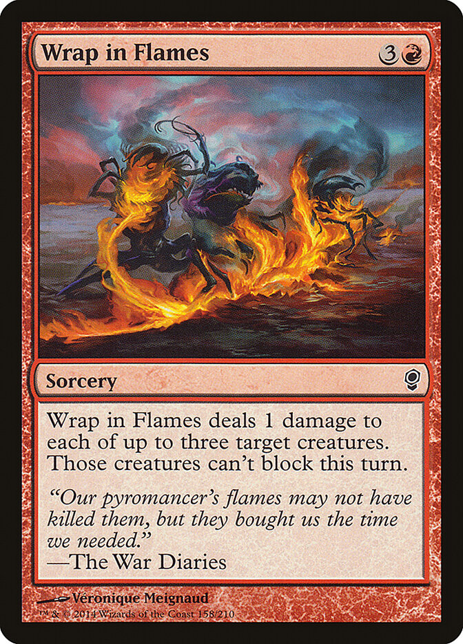 Wrap in Flames card front