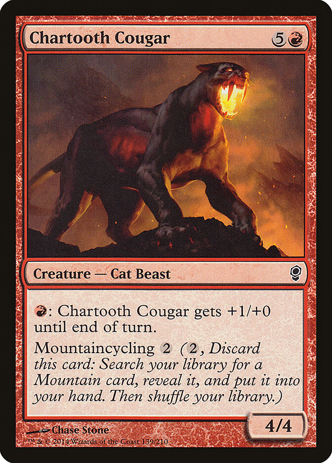 Chartooth Cougar card front