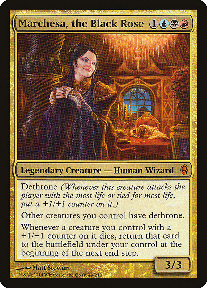 Marchesa, the Black Rose card front
