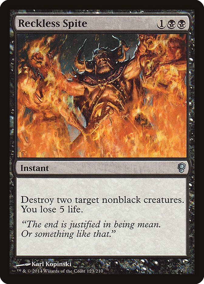 Reckless Spite card front