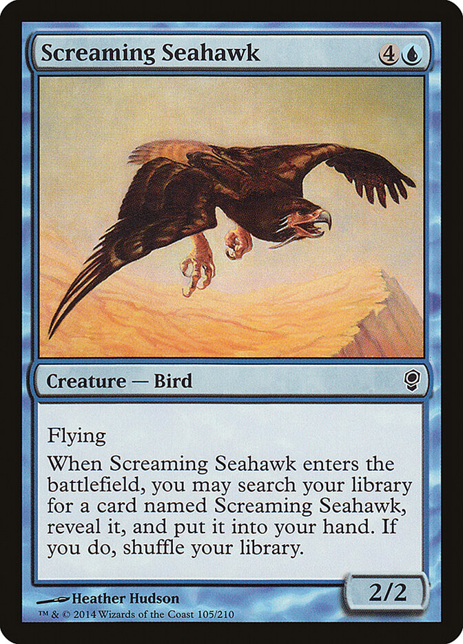Screaming Seahawk card front