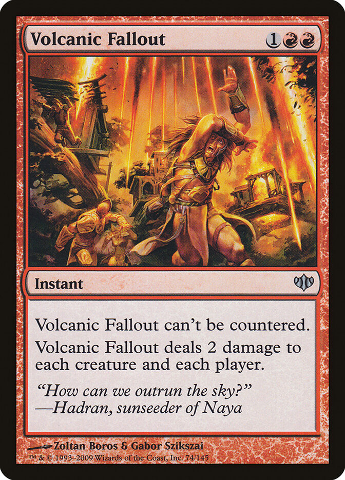 Volcanic Fallout card front