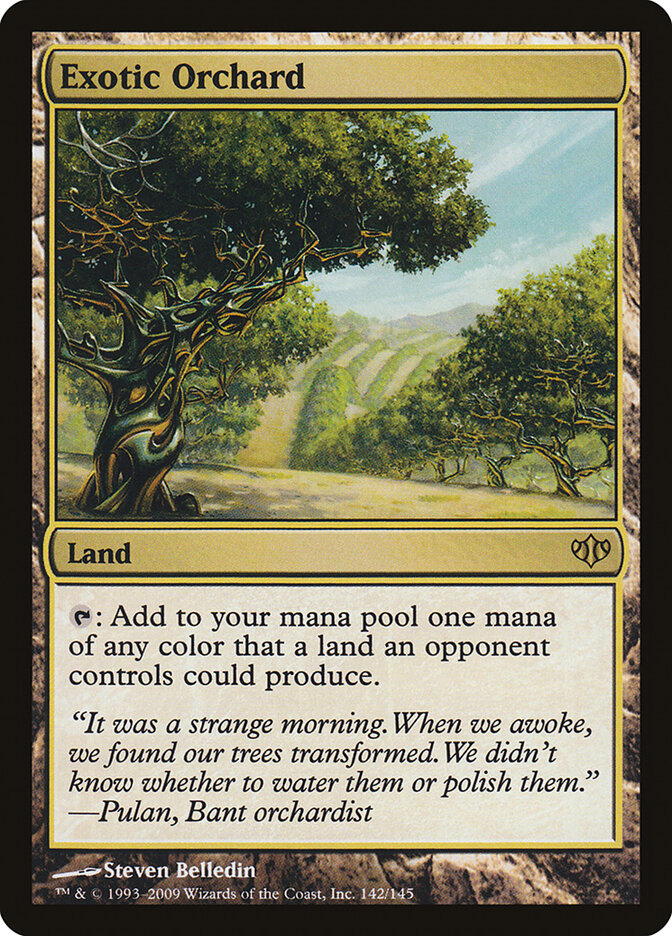 Exotic Orchard card front