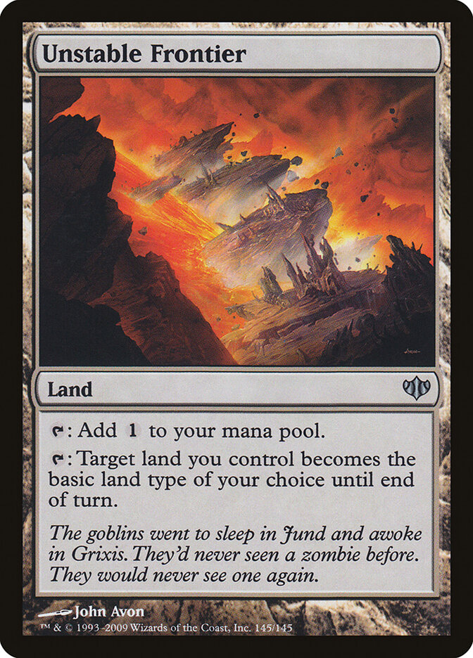 Unstable Frontier card front