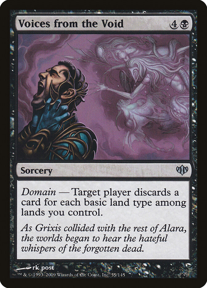 Voices from the Void card front
