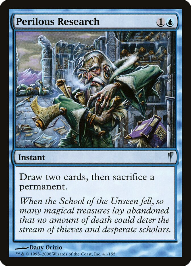 Perilous Research card front