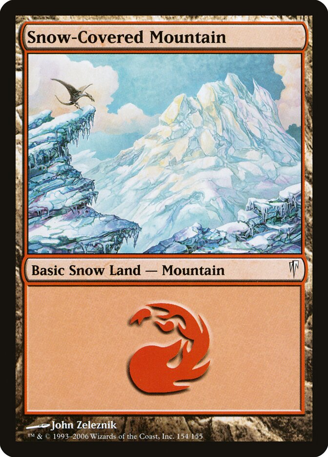 Snow-Covered Mountain card front