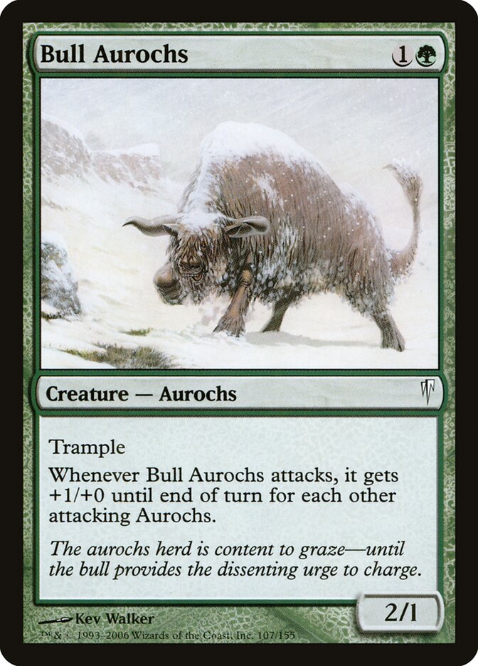Bull Aurochs card front