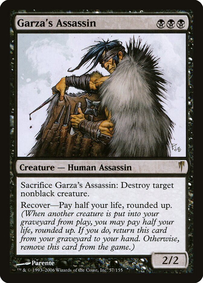 Garza's Assassin card front