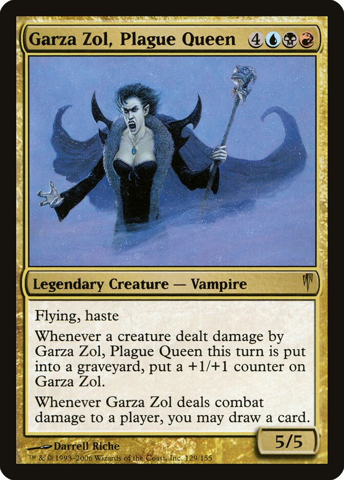 Garza Zol, Plague Queen card front