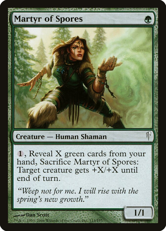 Martyr of Spores card front