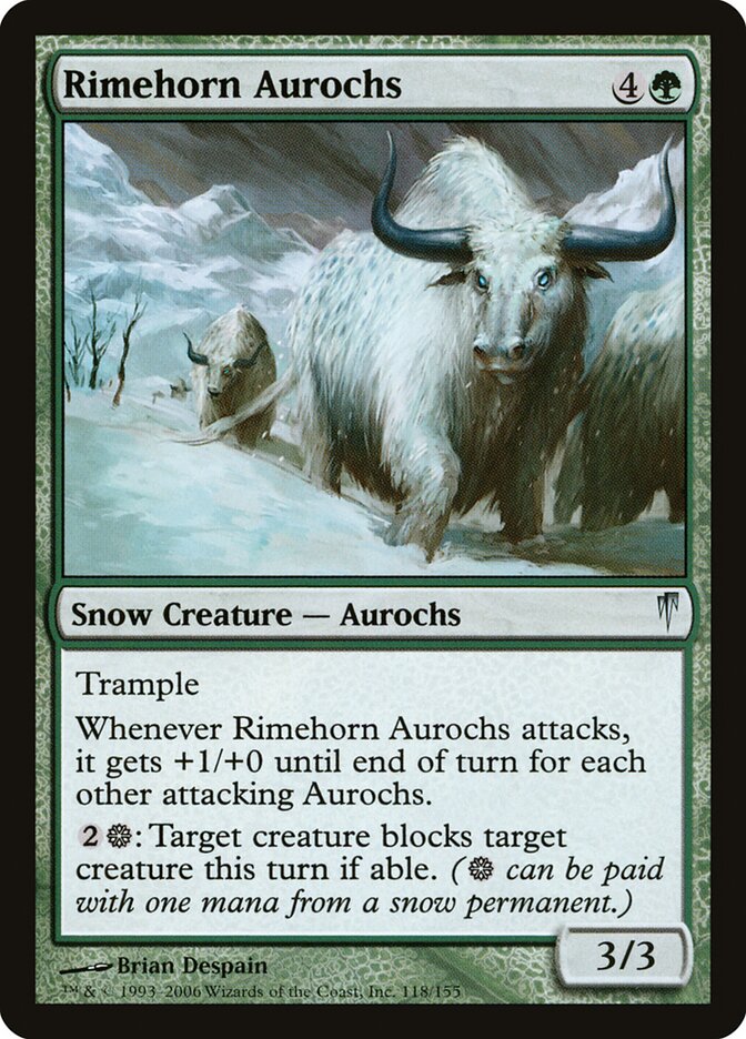 Rimehorn Aurochs card front