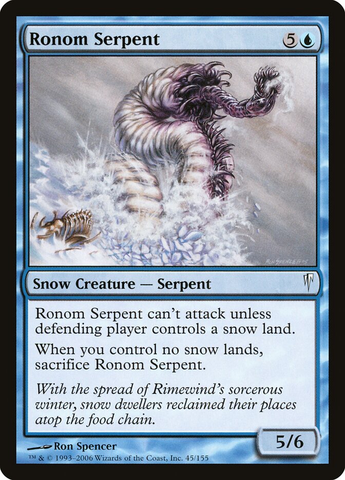 Ronom Serpent card front