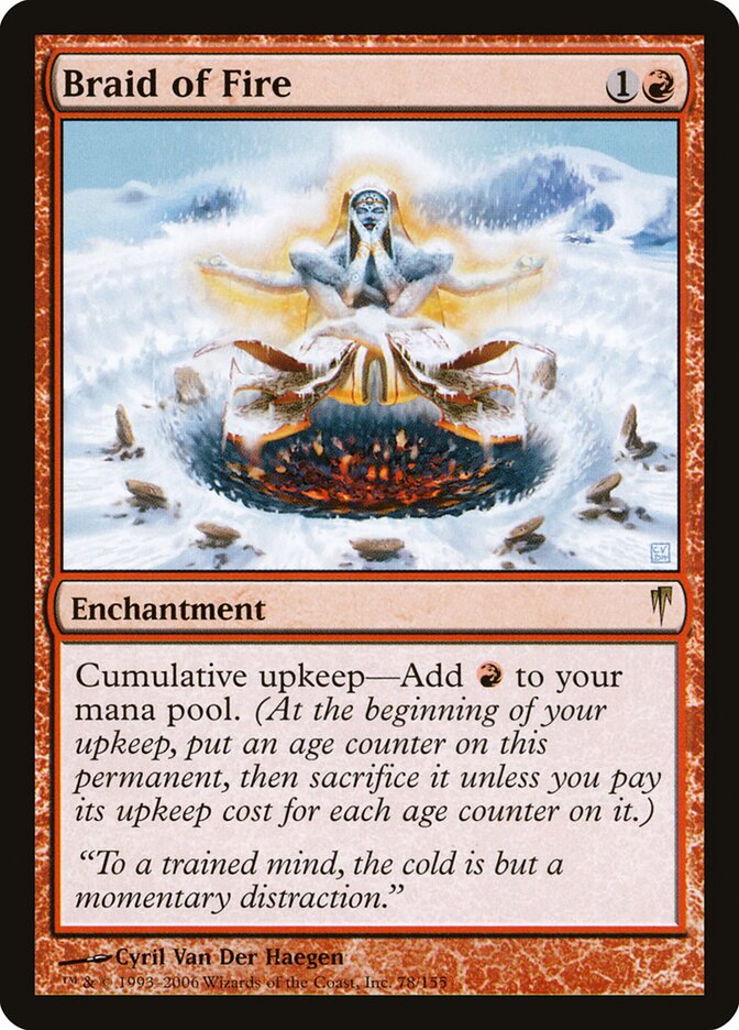 Braid of Fire card front