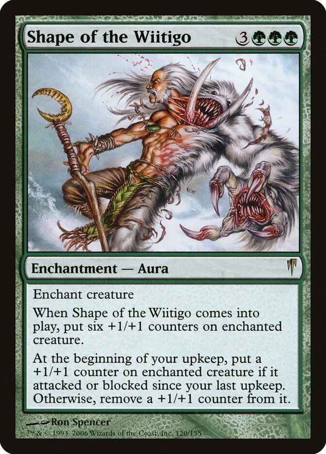 Shape of the Wiitigo card front