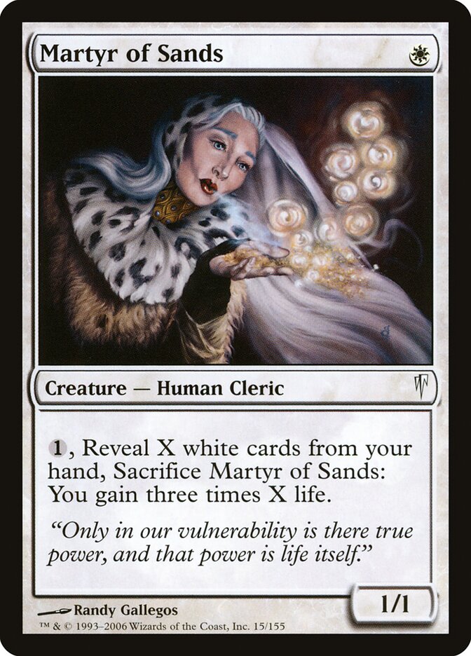 Martyr of Sands card front