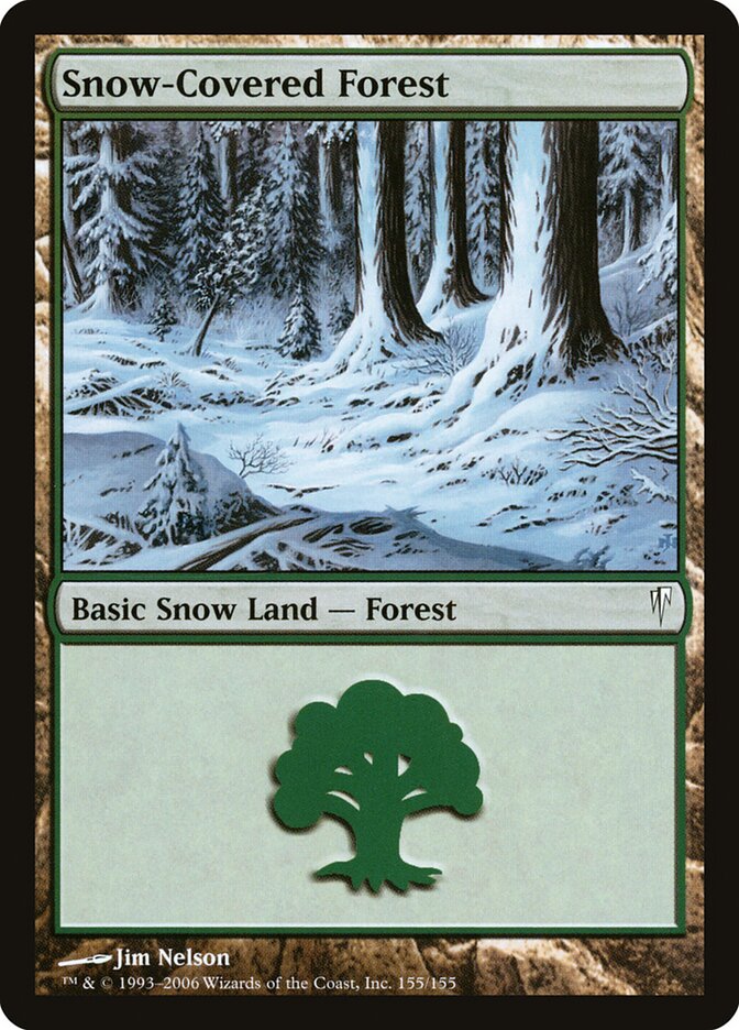 Snow-Covered Forest card front