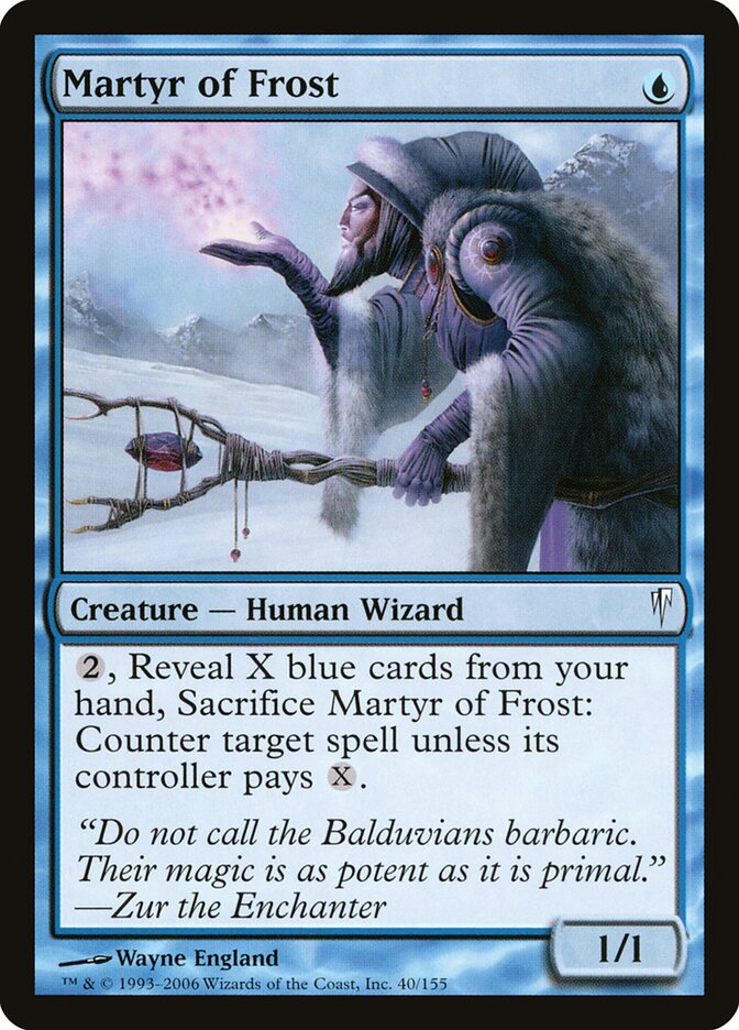 Martyr of Frost card front