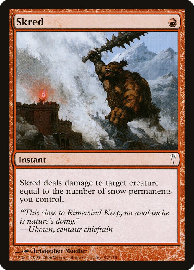 Skred card front