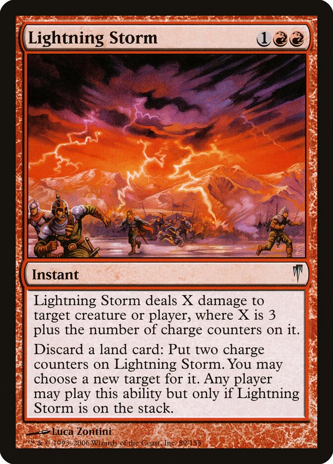 Lightning Storm card front