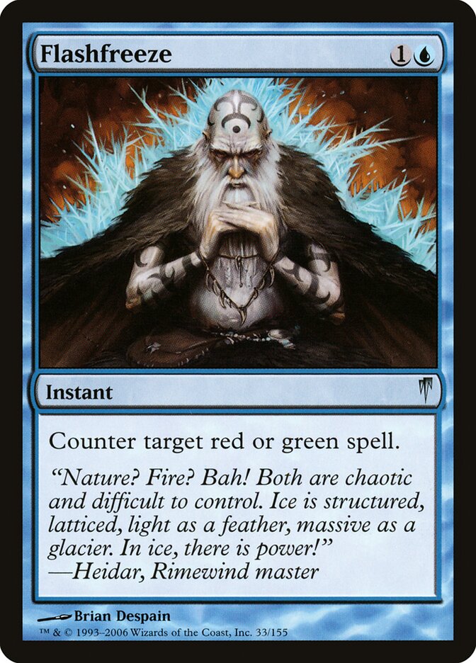 Flashfreeze card front